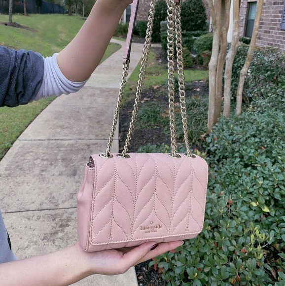 Kate Spade Mini Emelyn Crossbody Rosy Quilted Bag - Picture 2 of 5